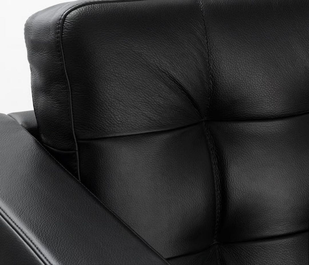 IKEA LANDSKRONA ブラック 2人掛けソファ