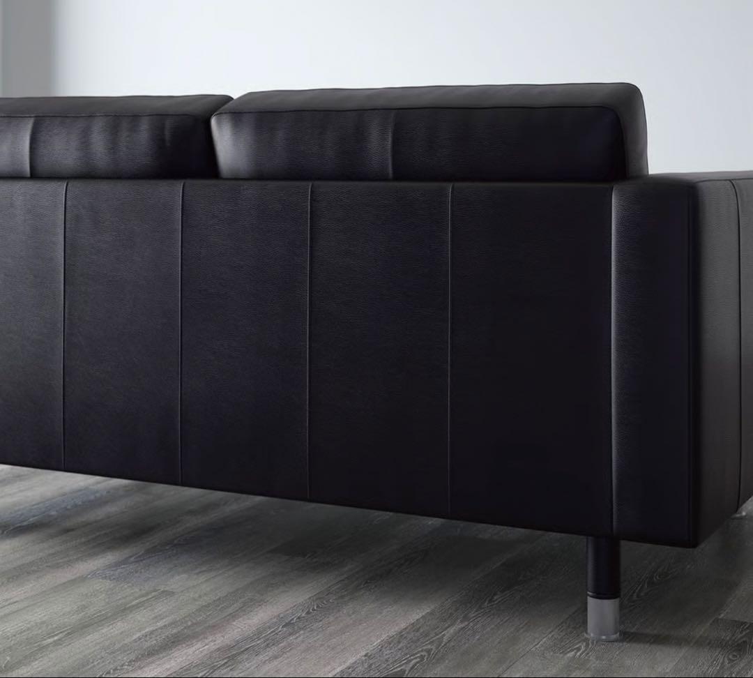 IKEA LANDSKRONA ブラック 2人掛けソファ