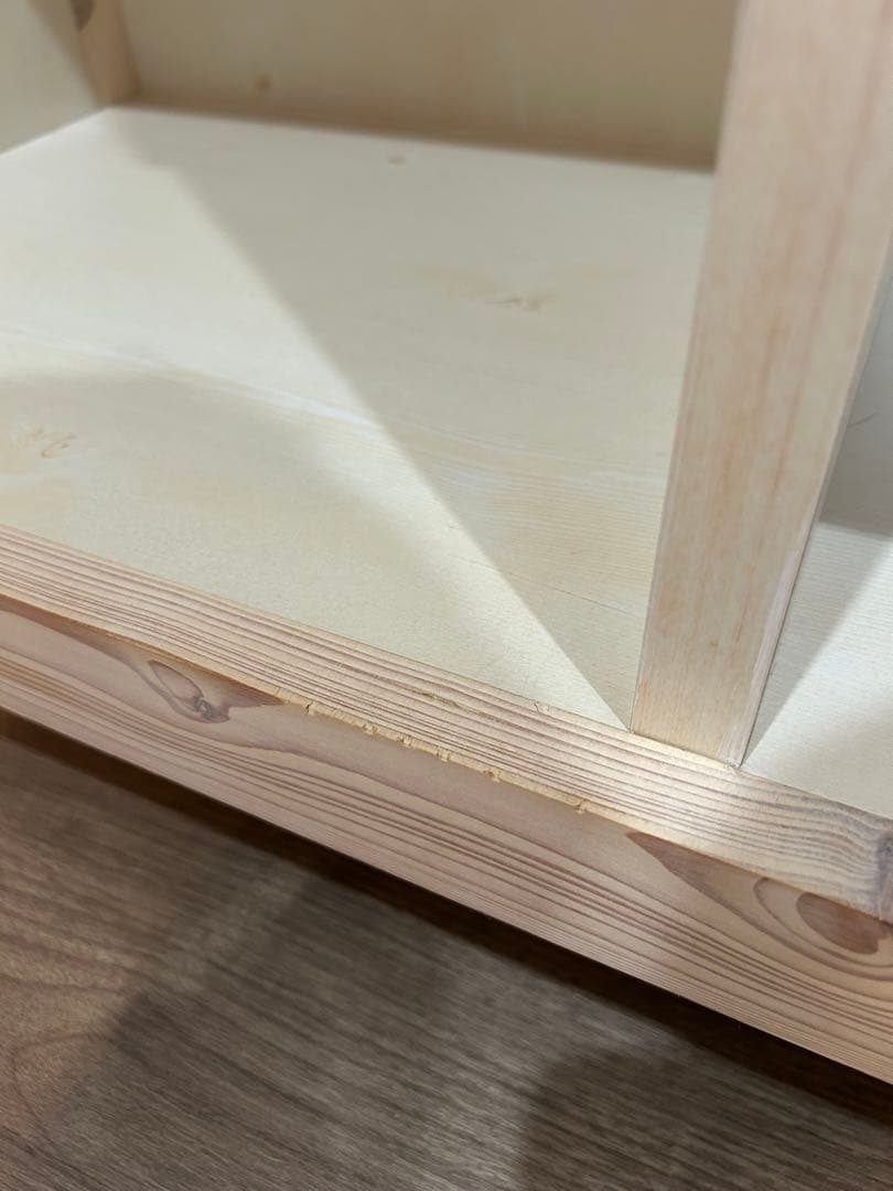 カウンター　ワゴン　ホワイト　シナモ