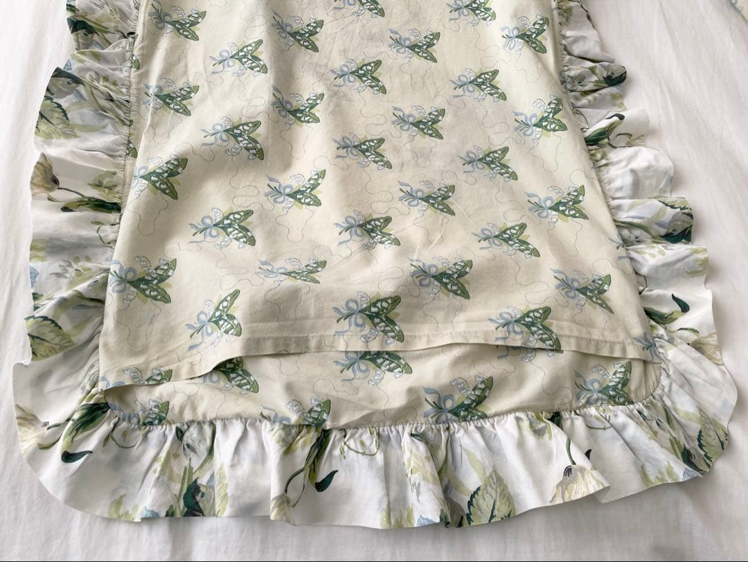 ローラアシュレイ デュべカバー ダブル 英国製 USED