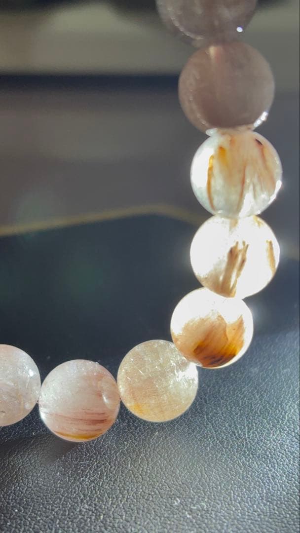 ピンクルチルクォーツ ブレスレット