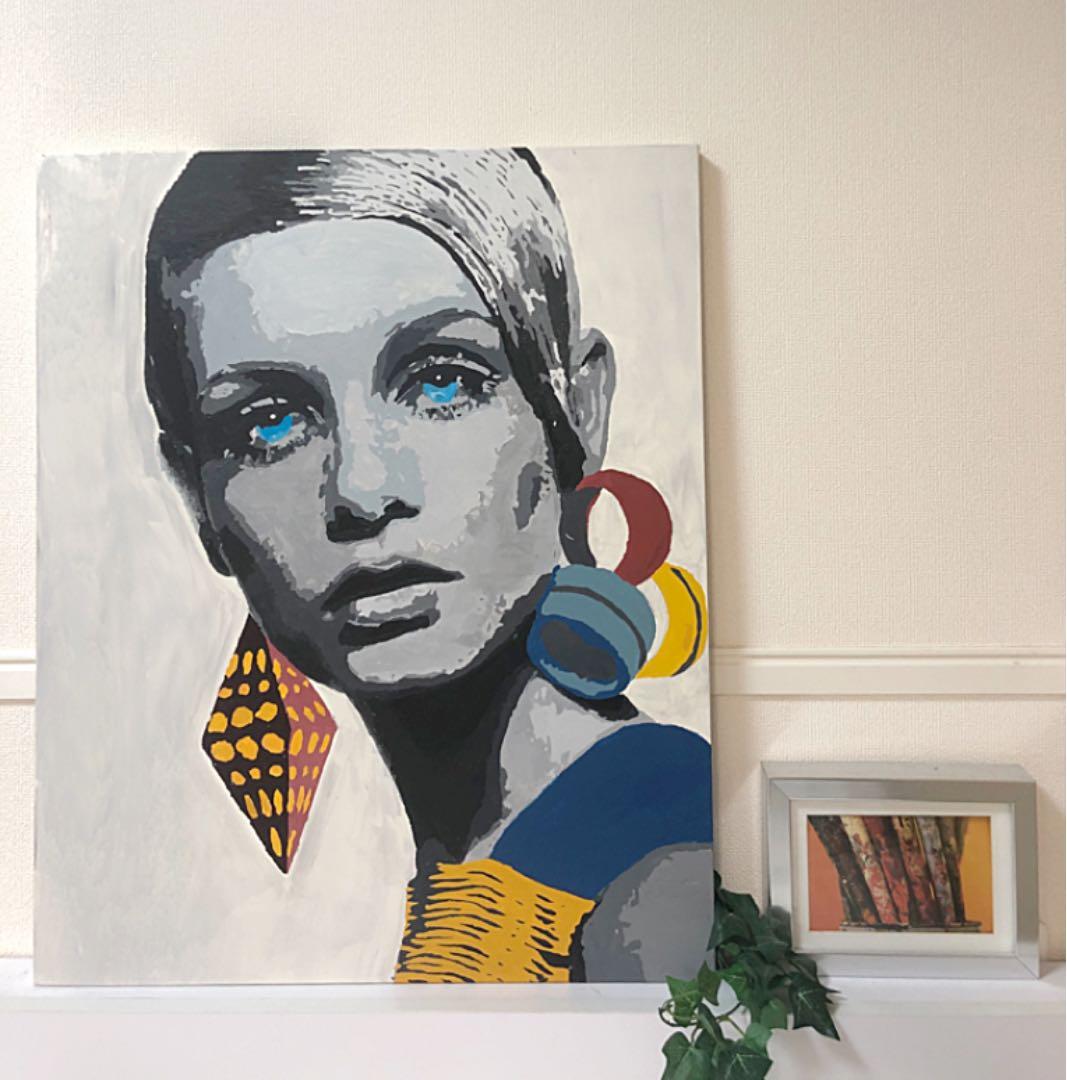 インテリア　絵画　ペイントTwiggy