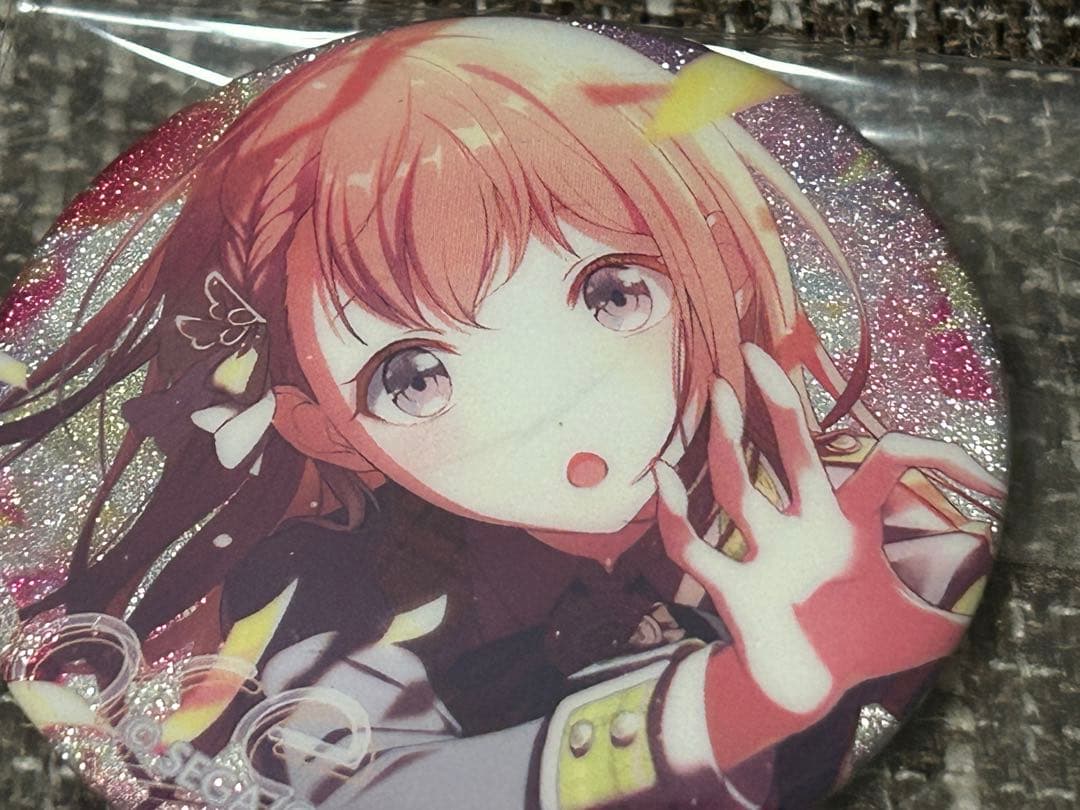 花里みのり プロセカ プロジェクトセカイ グリッター缶バッジ 42C