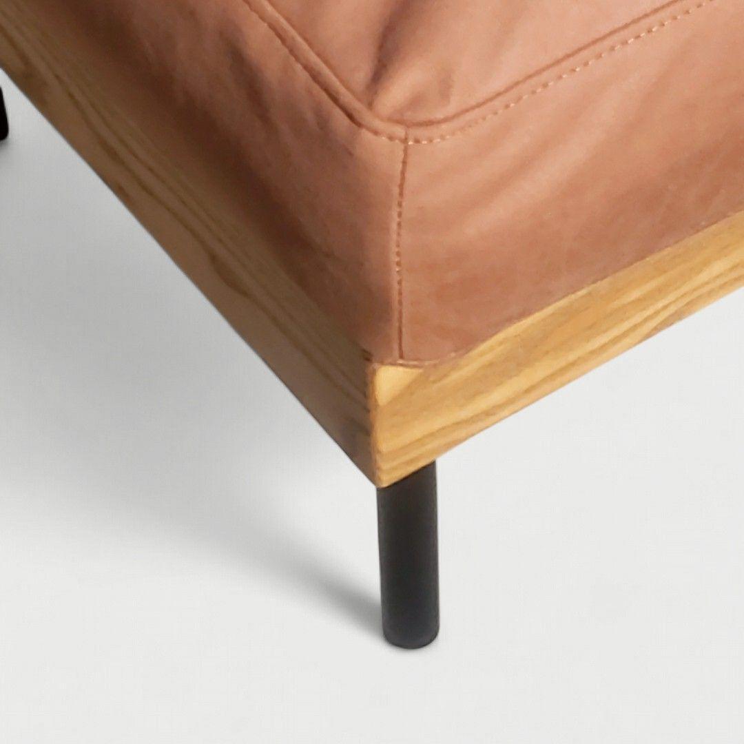 unico TREL オットマン アッシュ アイアン スツール