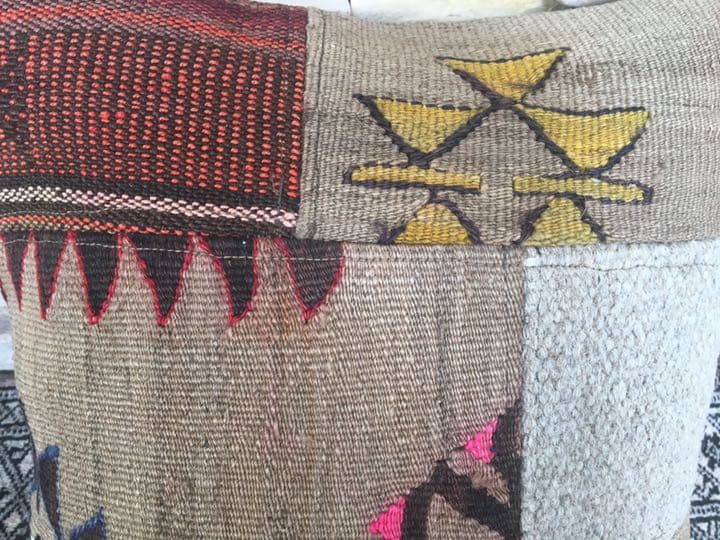 ビンテージラグ　トルコラグ　オールドキリム　クッションカバー　パッチワーク♯13