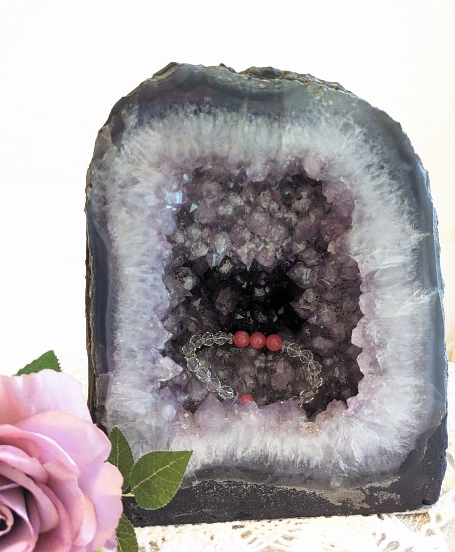 癒やしの光　アメジストドーム ウルグアイ産 浄化開運 天然石