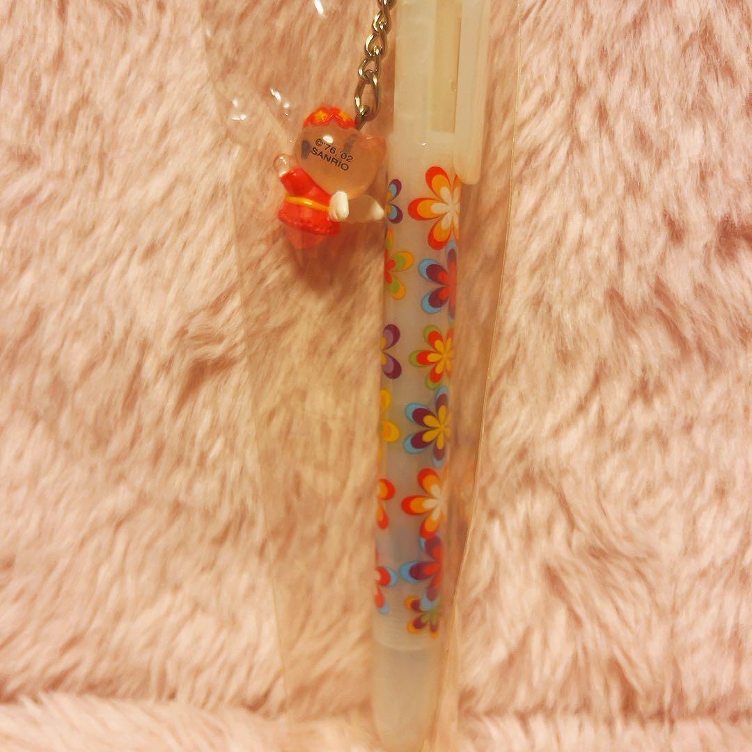 希少レア　ハローキティ　エンジェル　ハナ　マスコット付きボールペン　2002