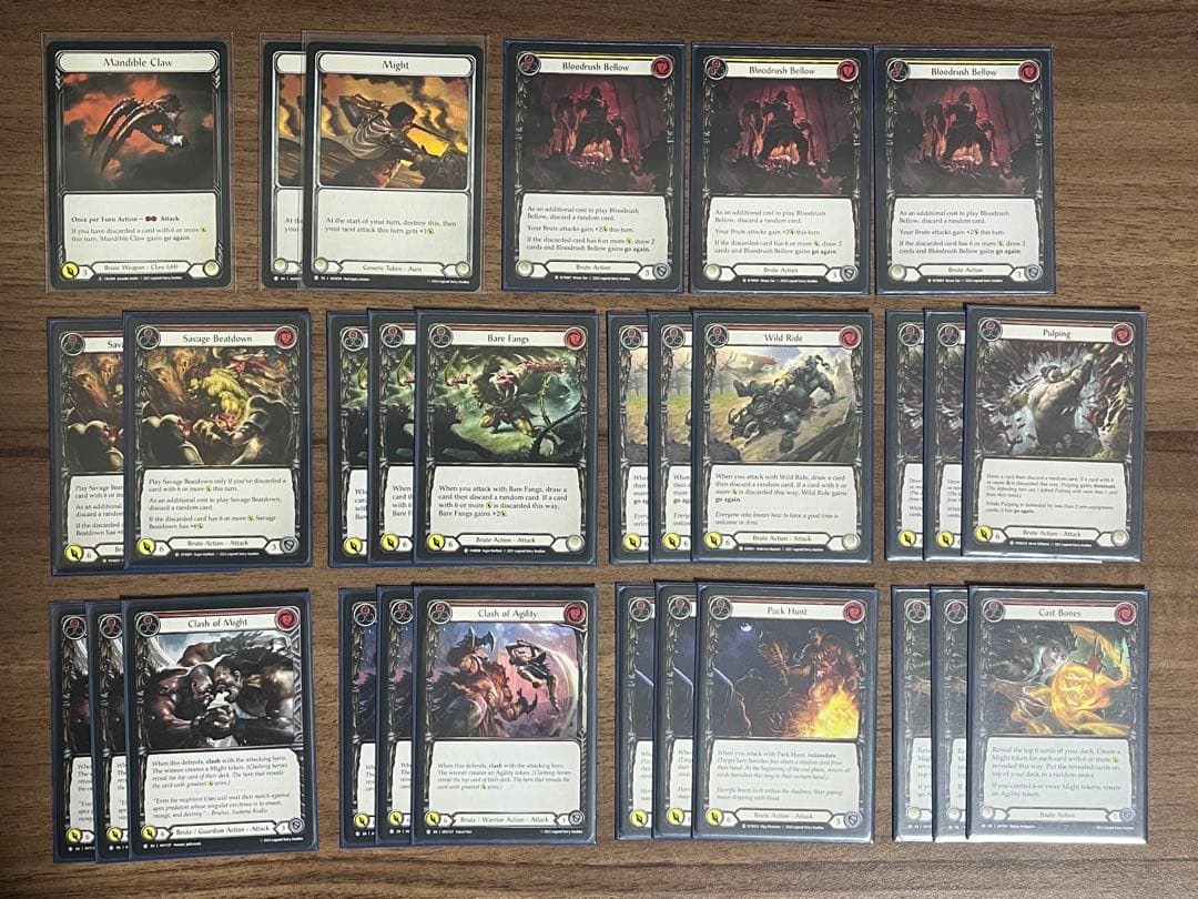 【FAB】《武装した獣性、ケイヨ》デッキ　英語版　まとめ売り　引退品