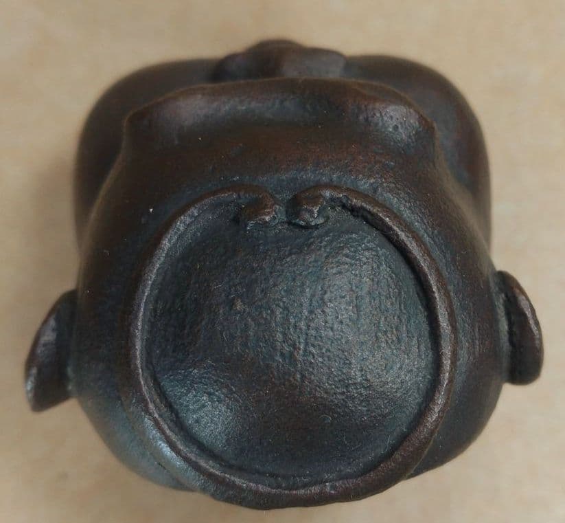 本物保証】籔内佐斗司 悟空鎮 共箱 美品 金属彫刻 東京芸大名誉教授