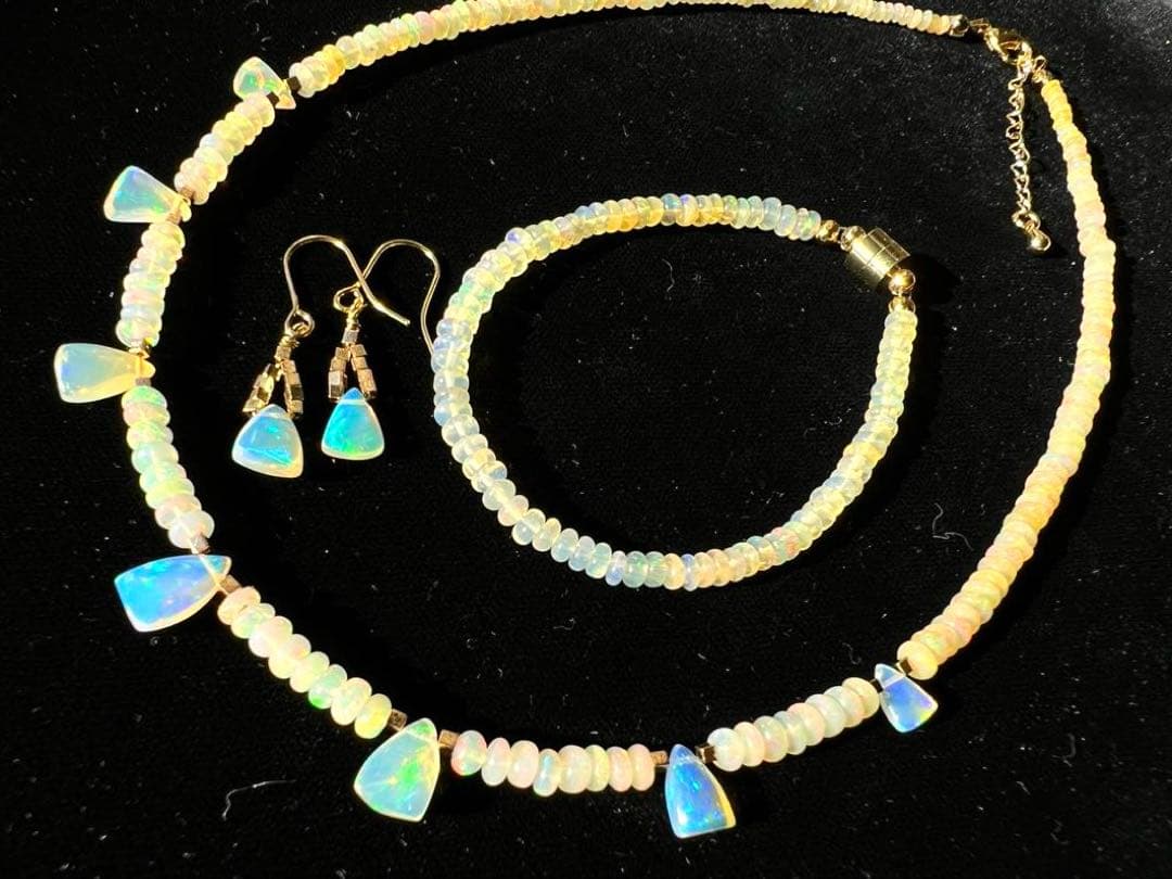 エチオピア産プレシャスオパール3点セット14kgf