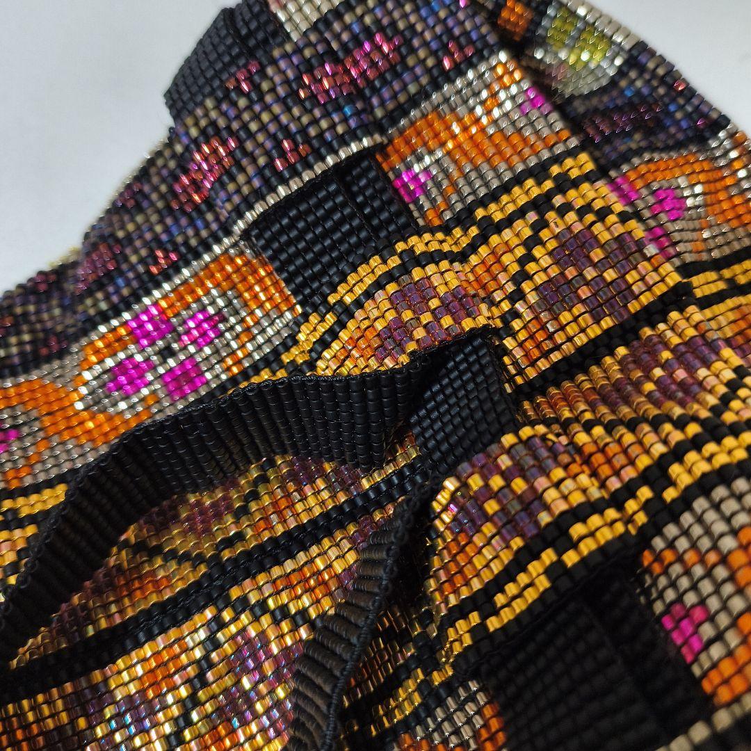 ビーズ 手織り バッグ 新品未使用 パーティ用 ハンドメイド 9-20