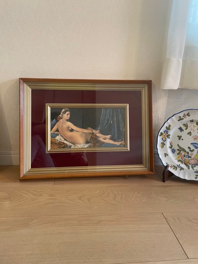 グランド・オダリスク　アングル　複製画　西洋美術　ルーブル美術館　西洋絵画　額装