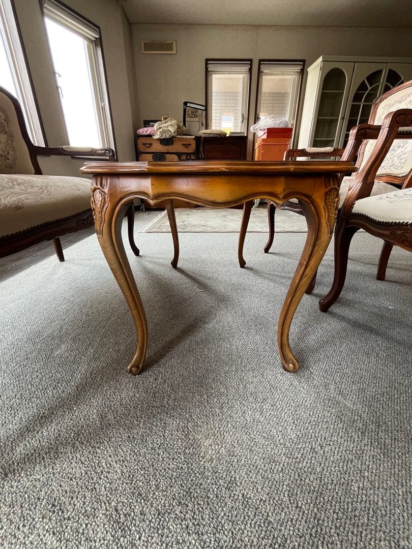 ①バラ売り不可　①〜④セット販売のみ　ロココ調 ゴブラン織り 猫脚　応接セット