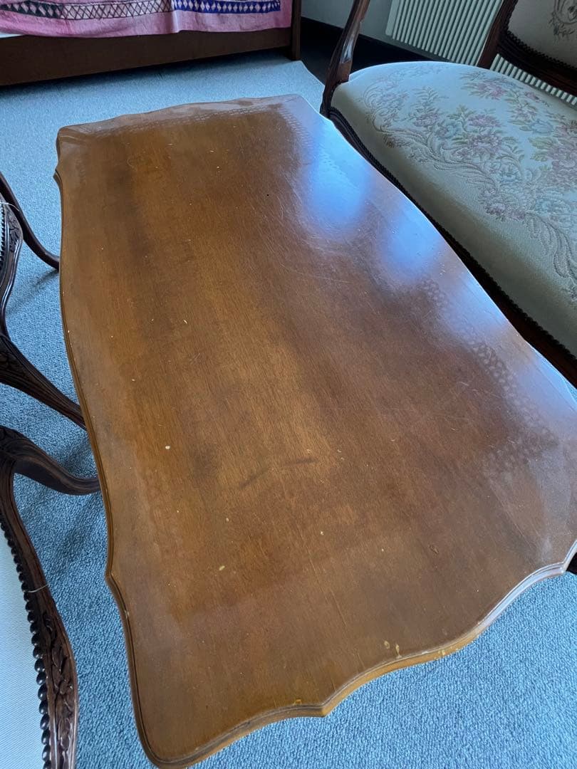 ①バラ売り不可　①〜④セット販売のみ　ロココ調 ゴブラン織り 猫脚　応接セット