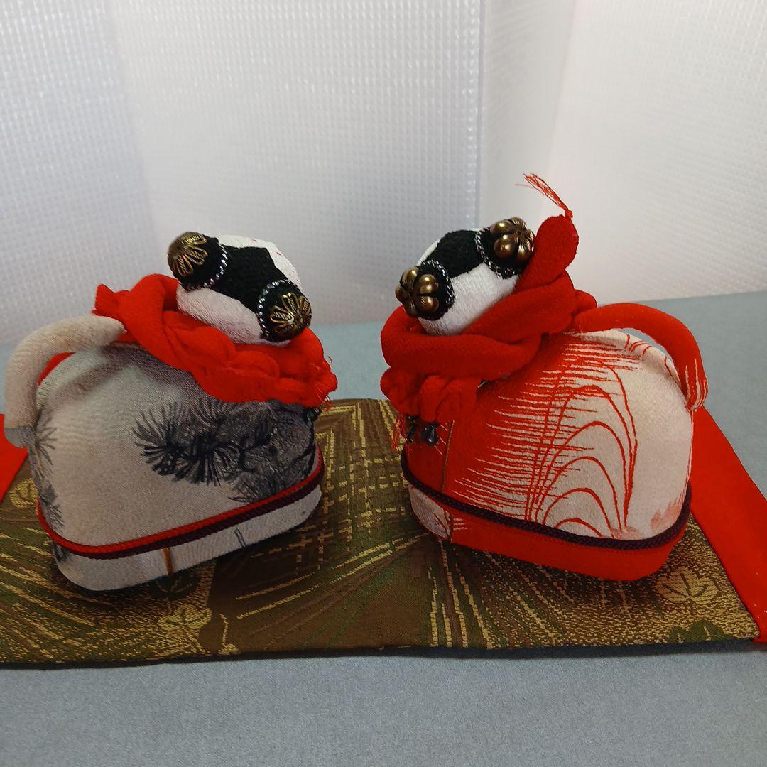 私の手作り/犬筥(いぬばこ)//古布ちりめん/手作り/セット