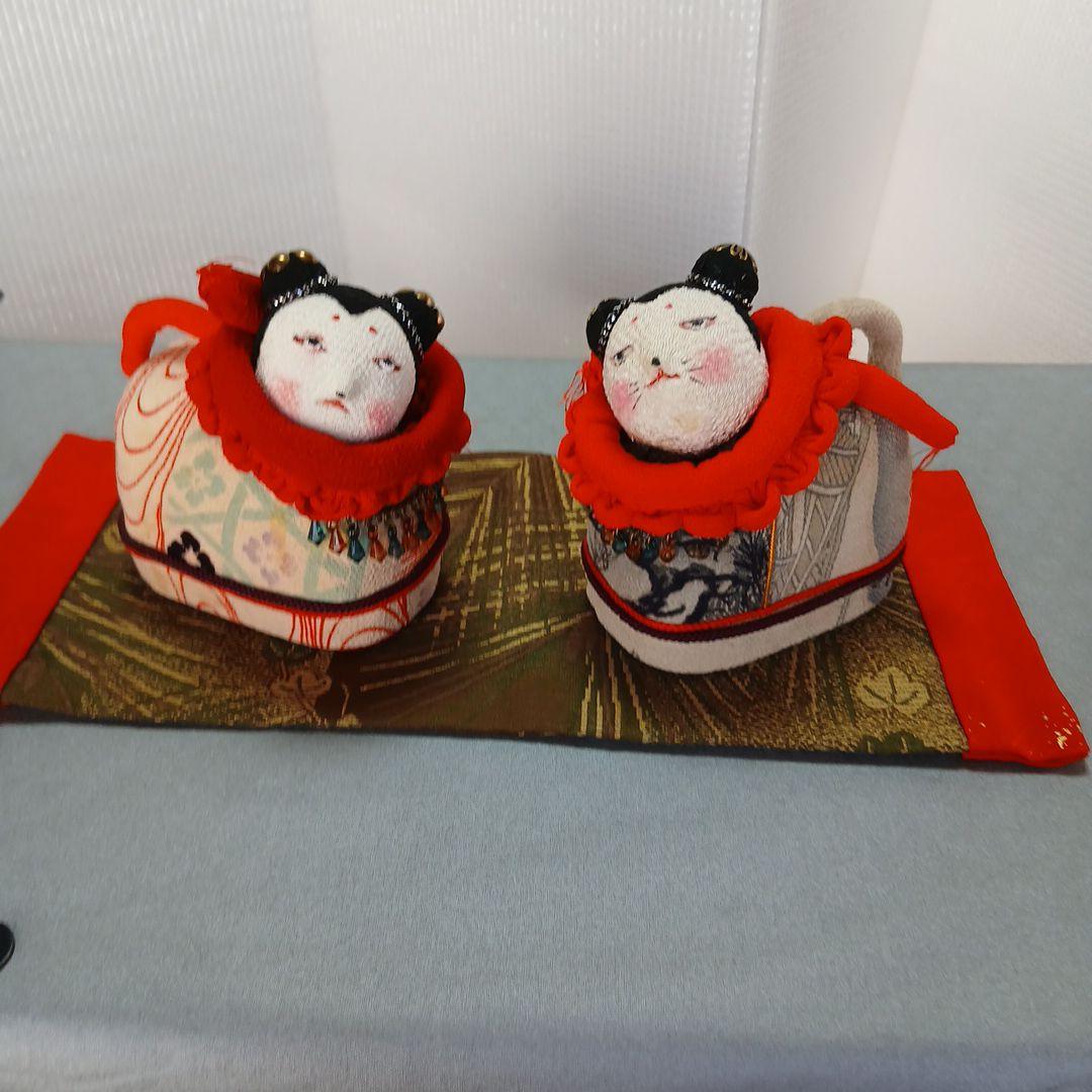 私の手作り/犬筥(いぬばこ)//古布ちりめん/手作り/セット