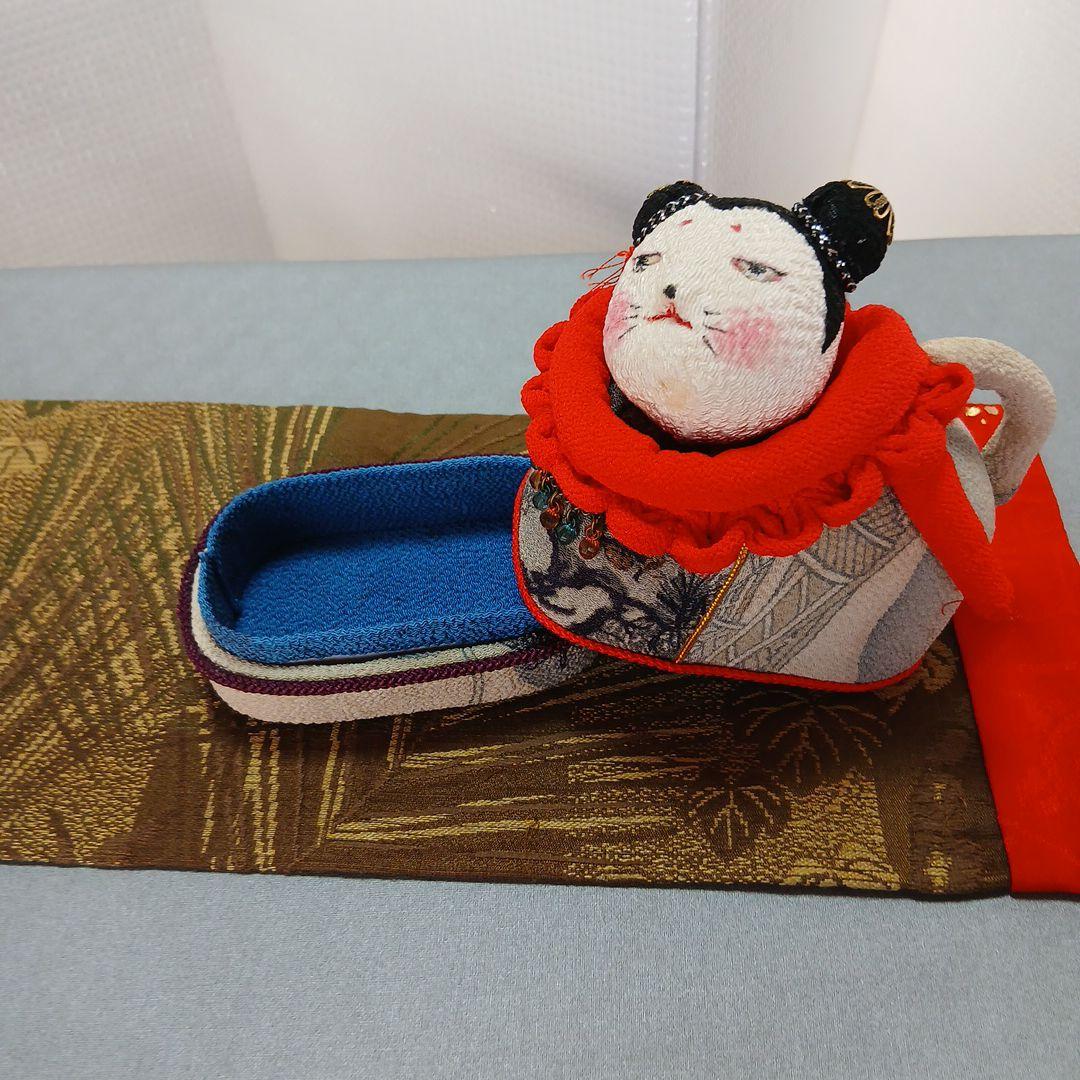 私の手作り/犬筥(いぬばこ)//古布ちりめん/手作り/セット