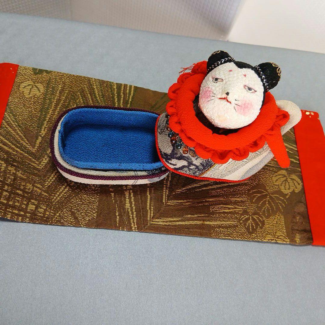 私の手作り/犬筥(いぬばこ)//古布ちりめん/手作り/セット