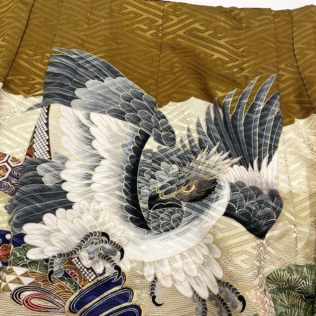 七五三 羽織セット 男の子 羽織 着物 長襦袢 半衿付き 5歳 No.135