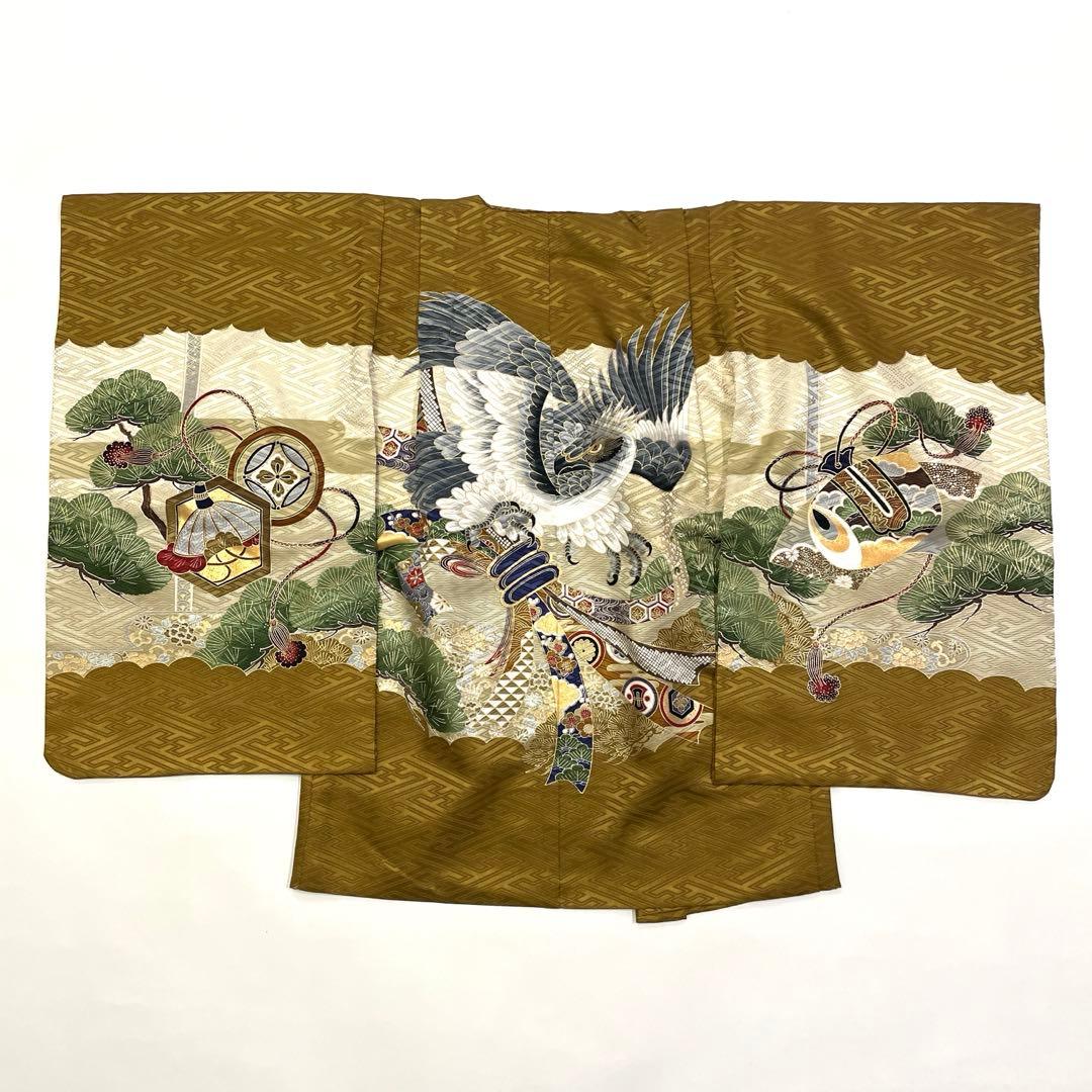 七五三 羽織セット 男の子 羽織 着物 長襦袢 半衿付き 5歳 No.135