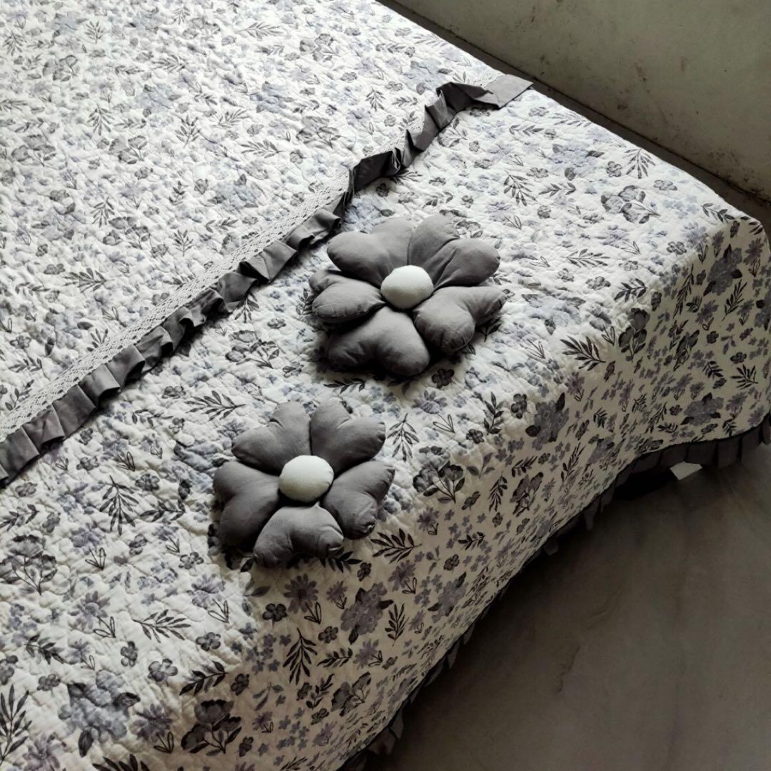 キルトベッドカバー3点セット綿マルチカバー キルティング LYHB