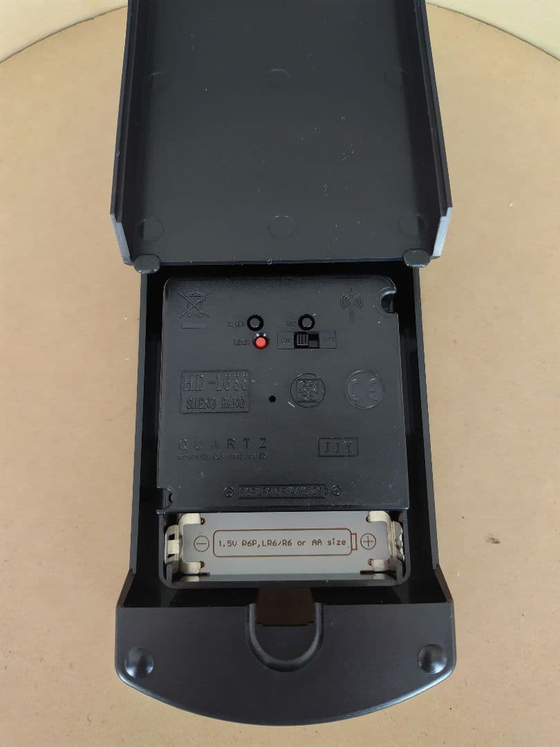 【未使用】レムノス　電波掛け時計　ブラウン