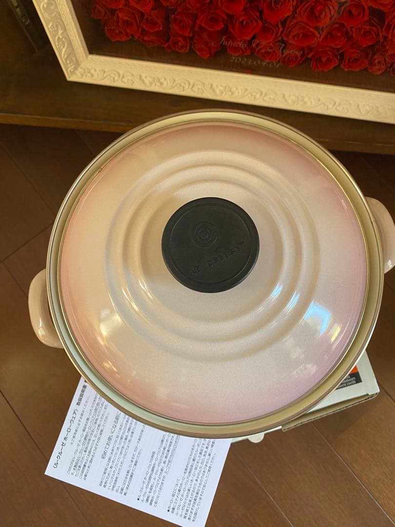 【最終値下げ】【新品未使用】LE CREUSETル・クルーゼピンク両手鍋20cm