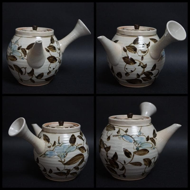 平安 楽峰造 色絵『花文』 急須 煎茶碗(五客) 煎茶器揃え 共箱 - メルカリ