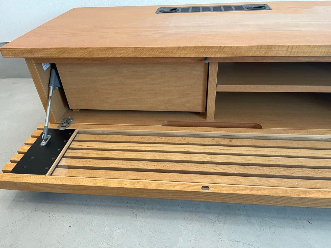 大型210cmモリタインテリア レッタ+3170無垢材テレビボードテレビ台