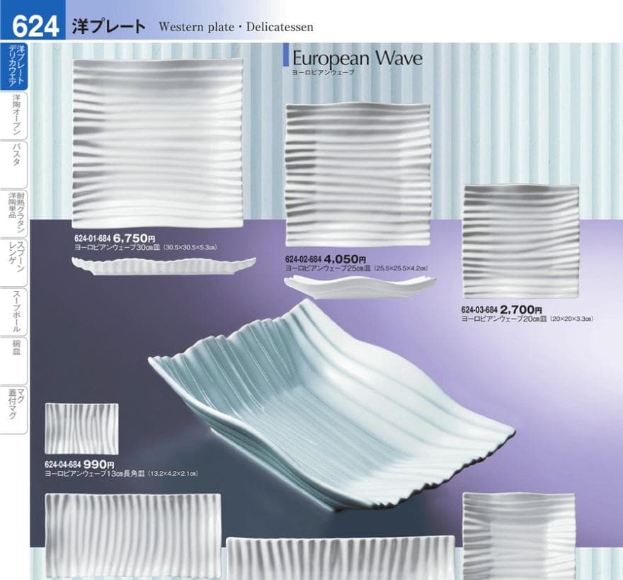 美濃焼　ホワイト　ヨーロピアンウェーブ25cm　5枚セット　匿名配送　送料込み