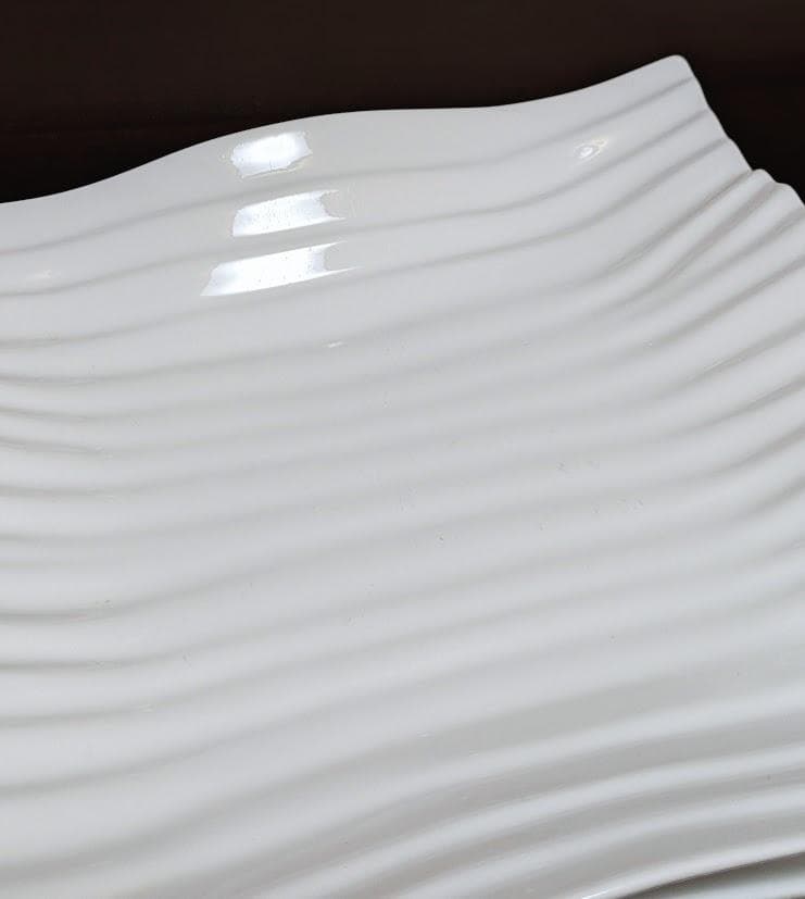 美濃焼　ホワイト　ヨーロピアンウェーブ25cm　5枚セット　匿名配送　送料込み