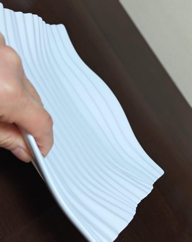 美濃焼　ホワイト　ヨーロピアンウェーブ25cm　5枚セット　匿名配送　送料込み