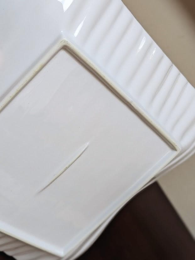 美濃焼　ホワイト　ヨーロピアンウェーブ25cm　5枚セット　匿名配送　送料込み