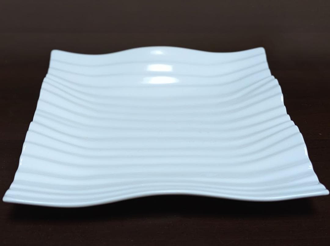 美濃焼　ホワイト　ヨーロピアンウェーブ25cm　5枚セット　匿名配送　送料込み