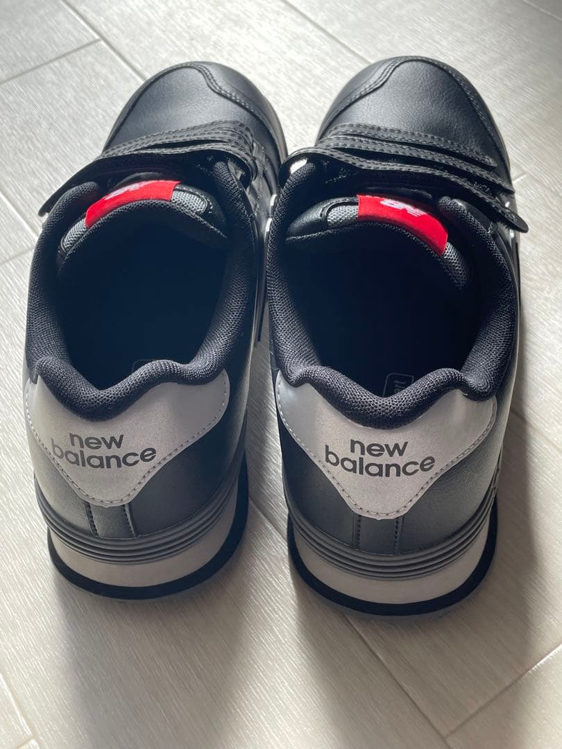 【新品】 安全靴　ニューバランス 24.5cm マジックテープ 黒