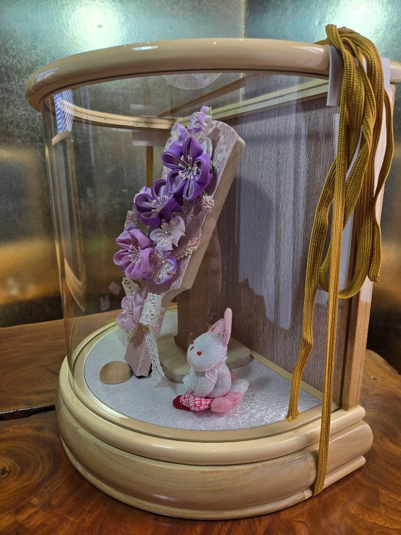 【一点限り】正月飾り　羽子板　ケース飾り　H61