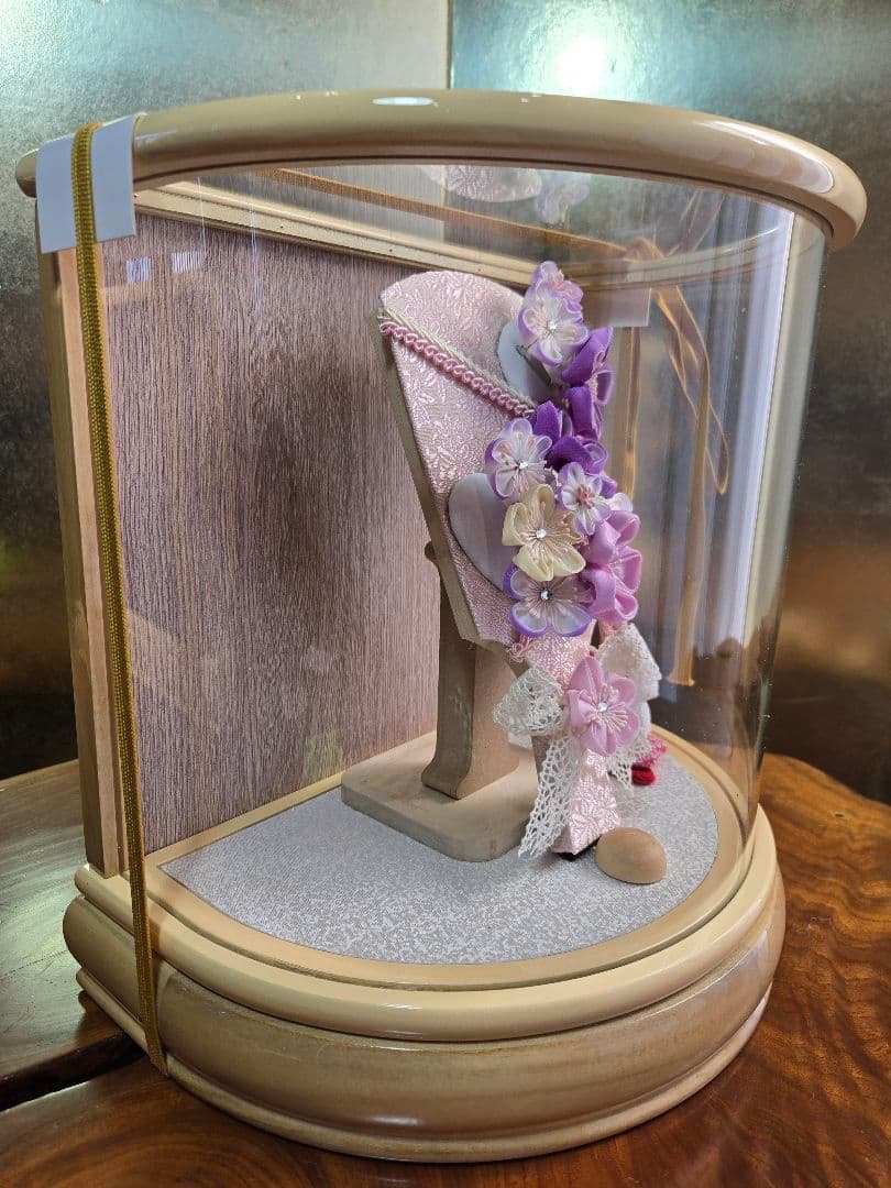 【一点限り】正月飾り　羽子板　ケース飾り　H61