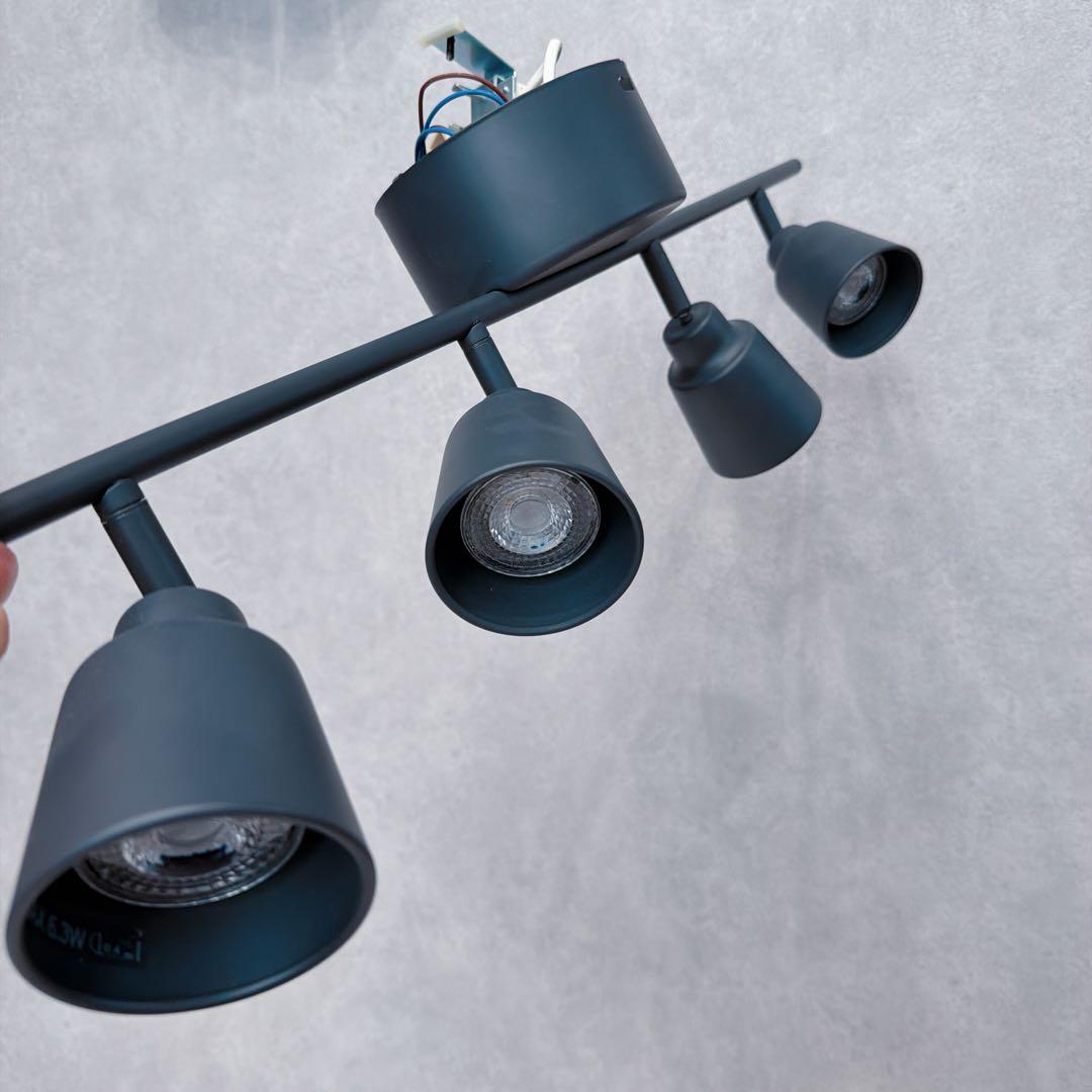 IKEA クヌートボー 4灯 スポットライト 黒 イケア 電気 インテリア