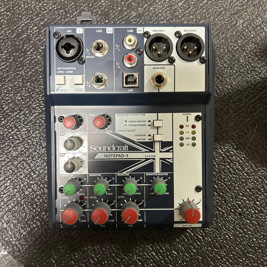 Soundcraft Notepad-5 オーディオインターフェイス
