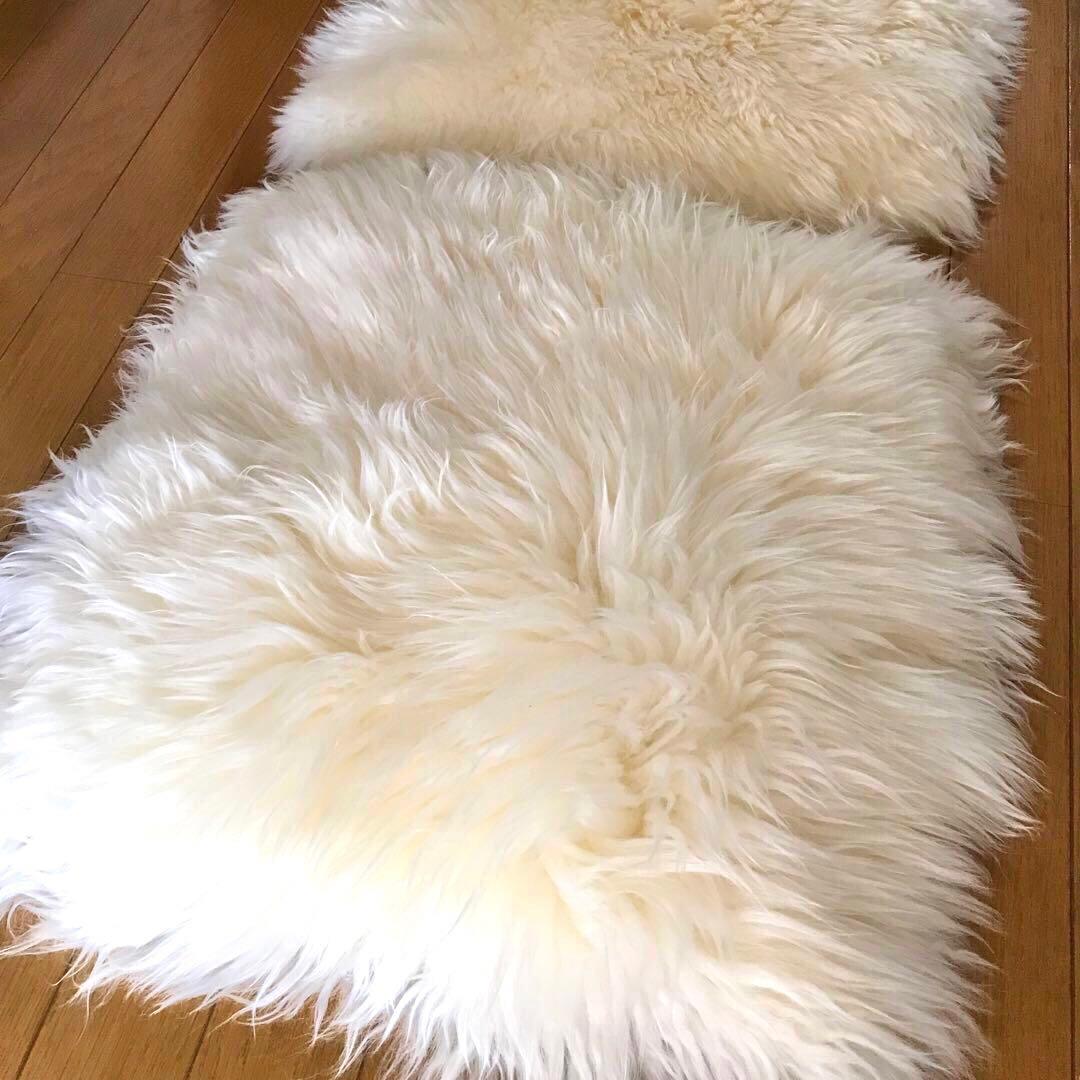 ムートン￼ 座布団￼ ￼￼ クッション￼ 2枚セット