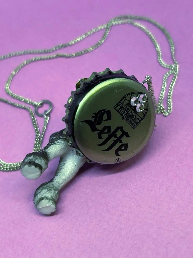 フランス作家一点物☆プードル犬のペンダント