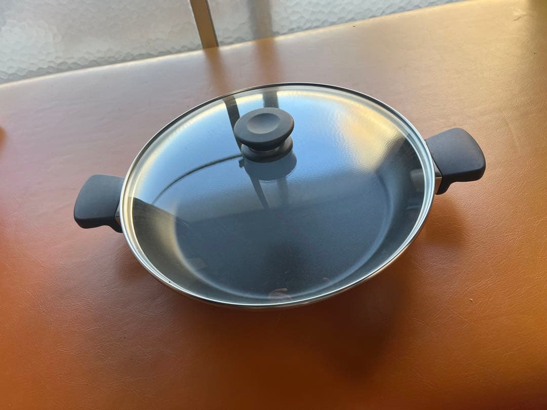 パエリアのおこげも羽付餃子もくっ付かない！アムウェイノンスティックグリルパン