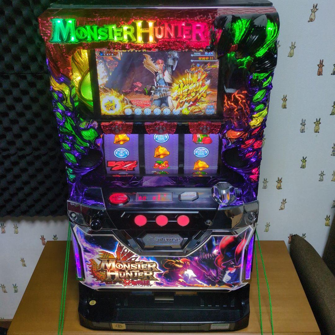 【送料込み】家庭用　パチスロ 実機 モンスターハンター狂竜戦線