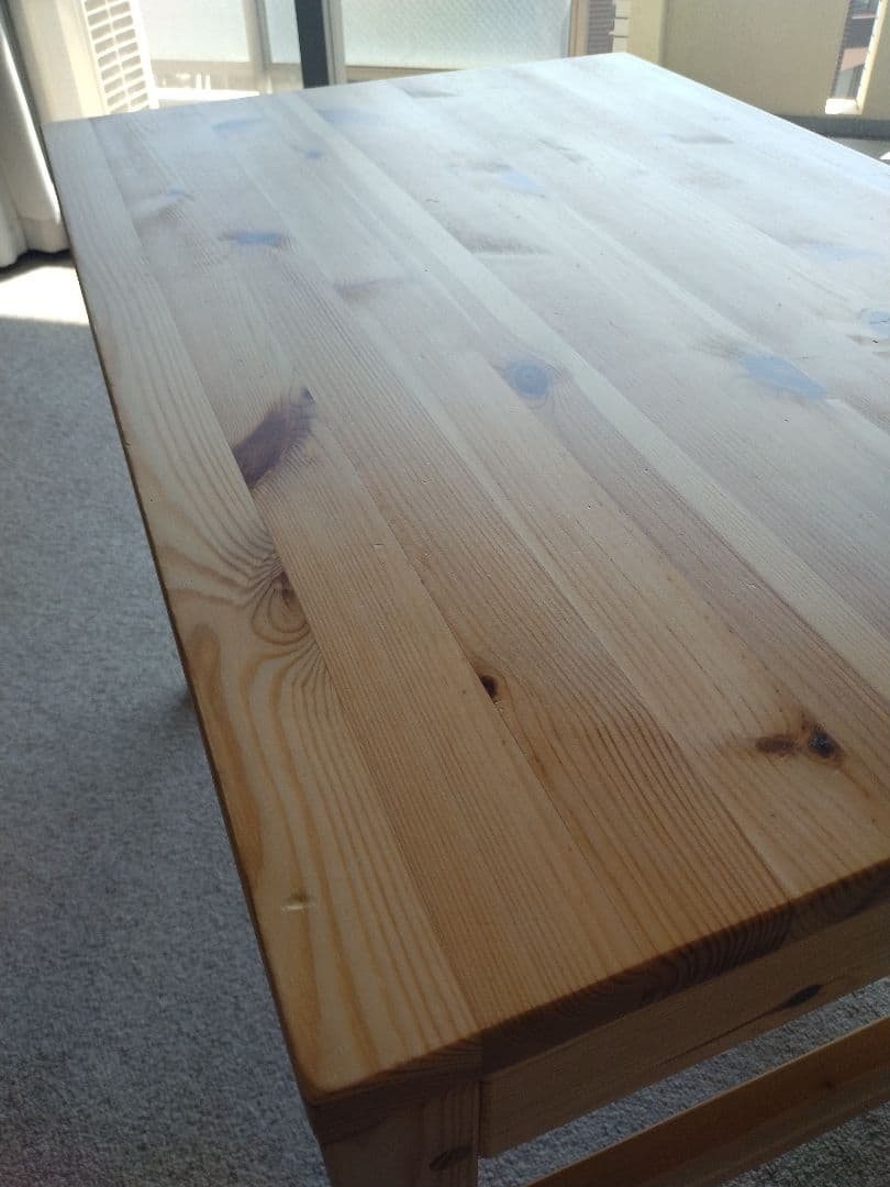 MUJI/無印良品 パイン材デスク86cm引出し付/ワークテーブル/学習机