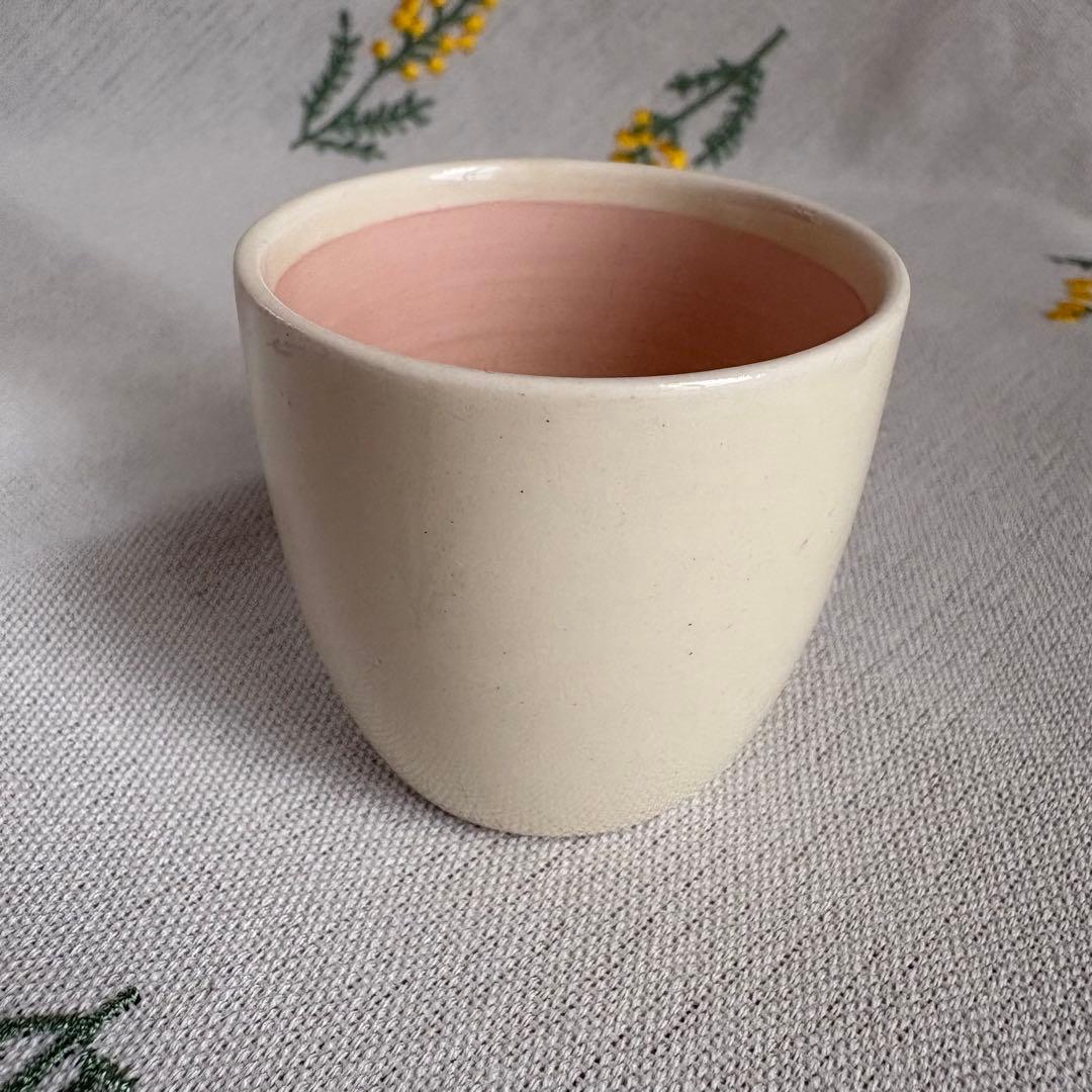 030 スージークーパー　スワンシースプレイ　エッグカップ　ピンク