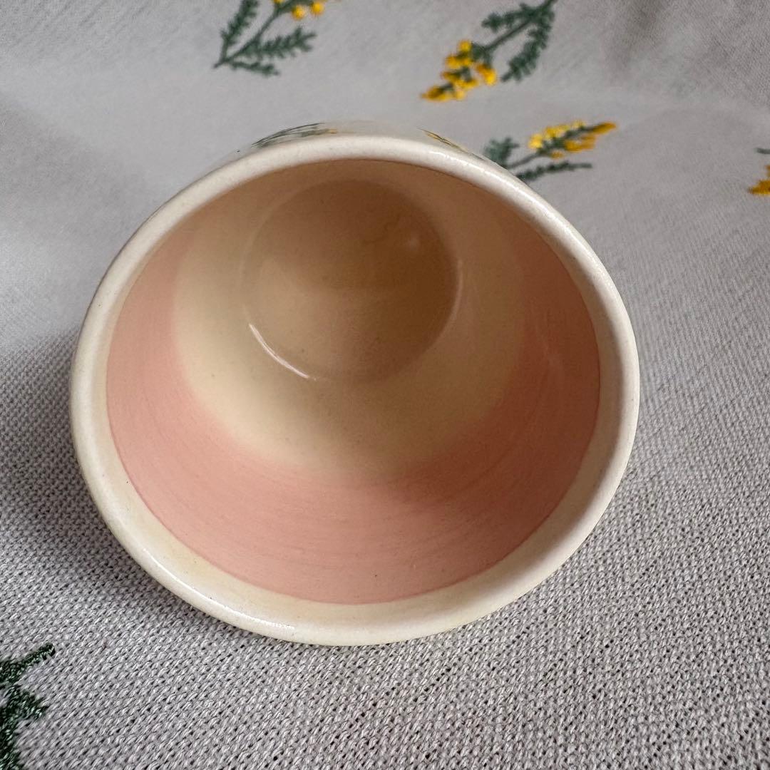 030 スージークーパー　スワンシースプレイ　エッグカップ　ピンク