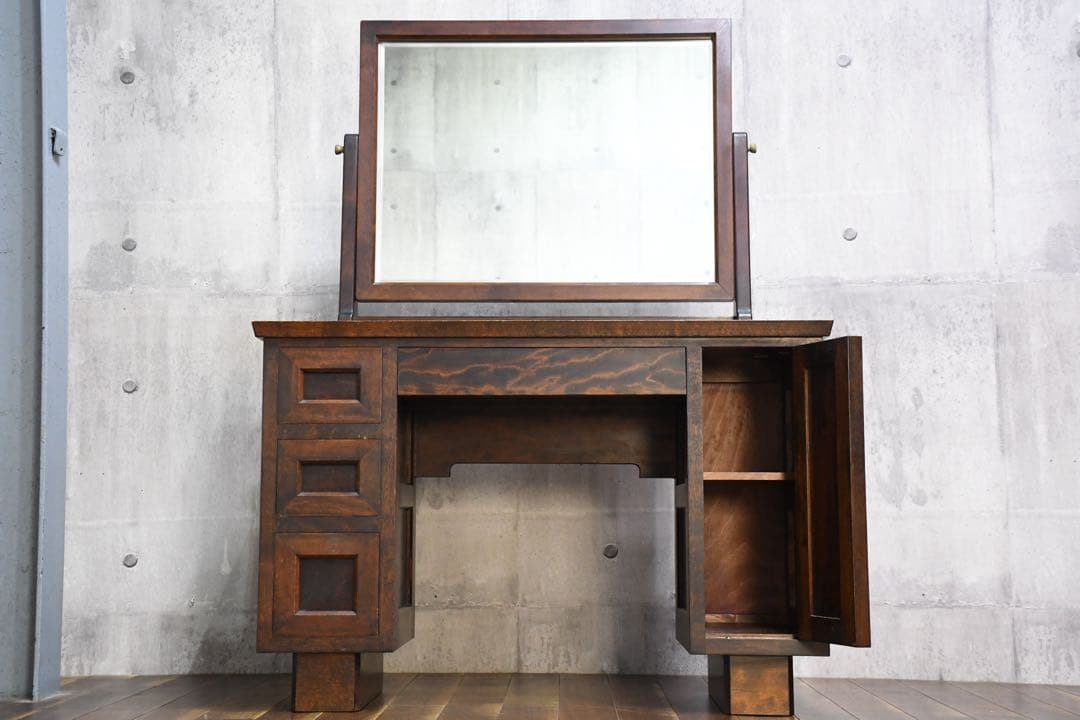 FAC24 松本民芸家具 309型 一面鏡台 42万 水目桜/ミズメザクラ 無垢