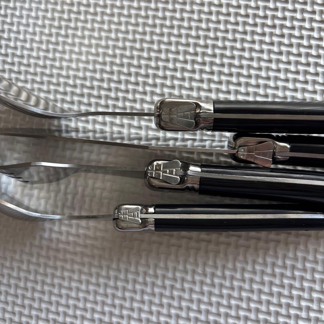 Laguiole elite カトラリーセット 18本入り　ブラック 刻印入