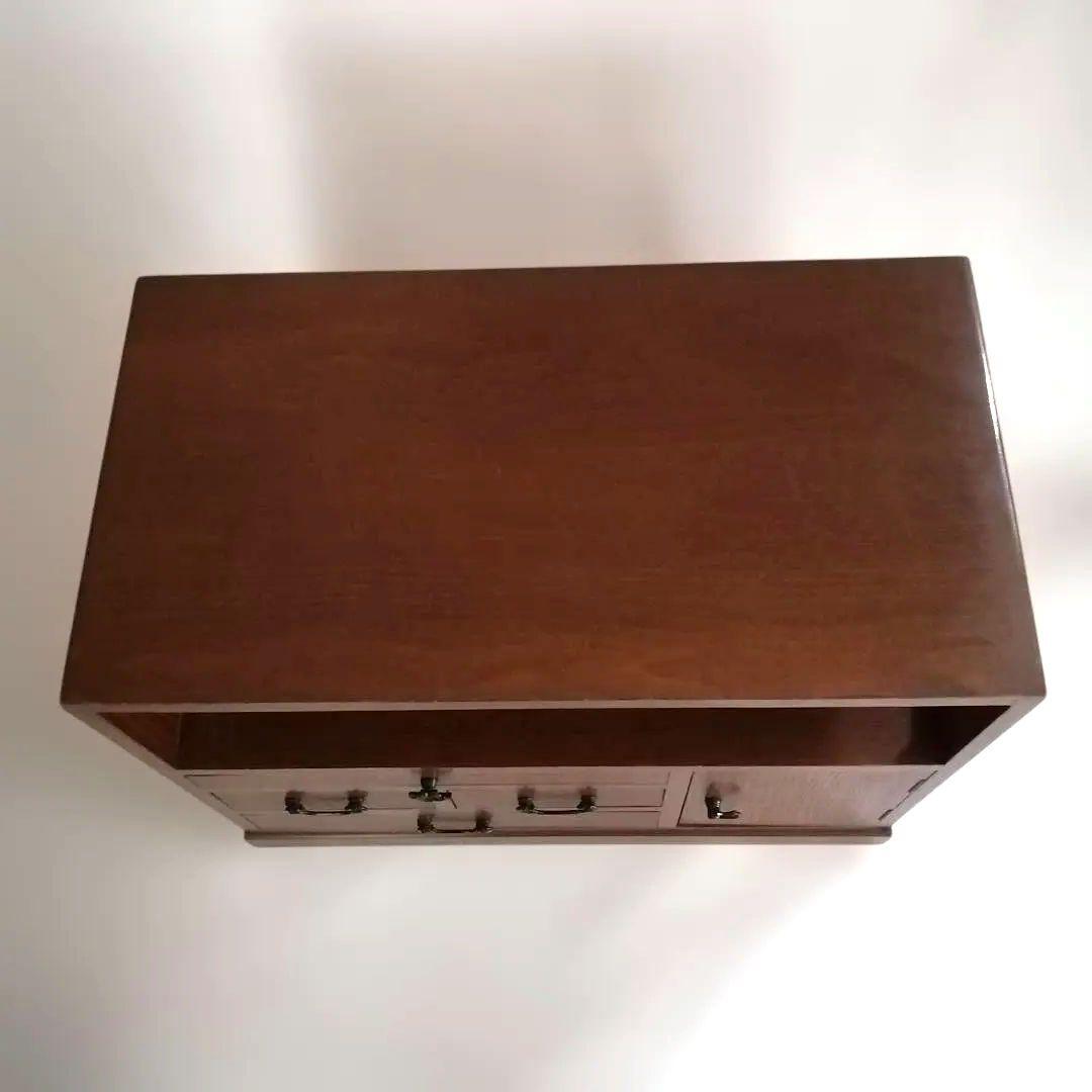 小茶箪笥 アンティーク 小物収納 電話台 昭和レトロ 和家具 和風キャビネット