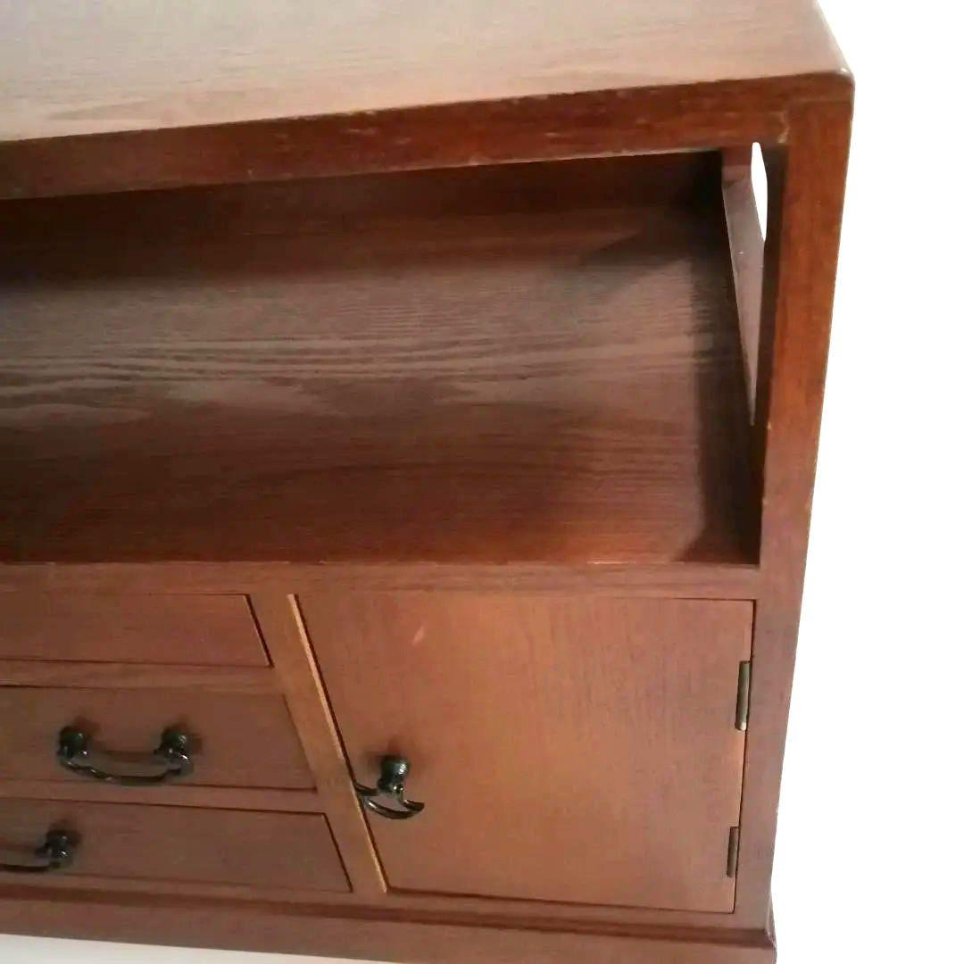 小茶箪笥 アンティーク 小物収納 電話台 昭和レトロ 和家具 和風キャビネット